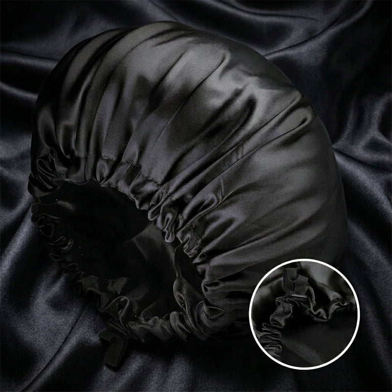 Premium Adjustable Satin Sleep Bonnet